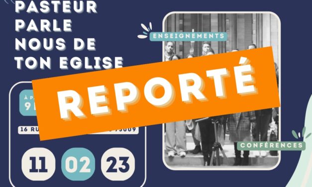 REPORTE : Pasteur, Parle-nous de ton Eglise