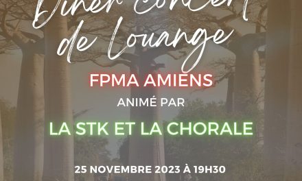 Dîner-concert FPMA Amiens – 25 novembre