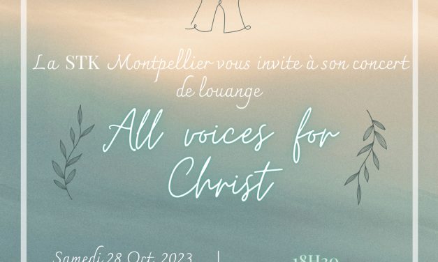 Concert de louange STK Montpellier – 28 Octobre