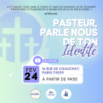 Pasteur Parle Nous de ton Idendité - 24 février à partir de 9h30