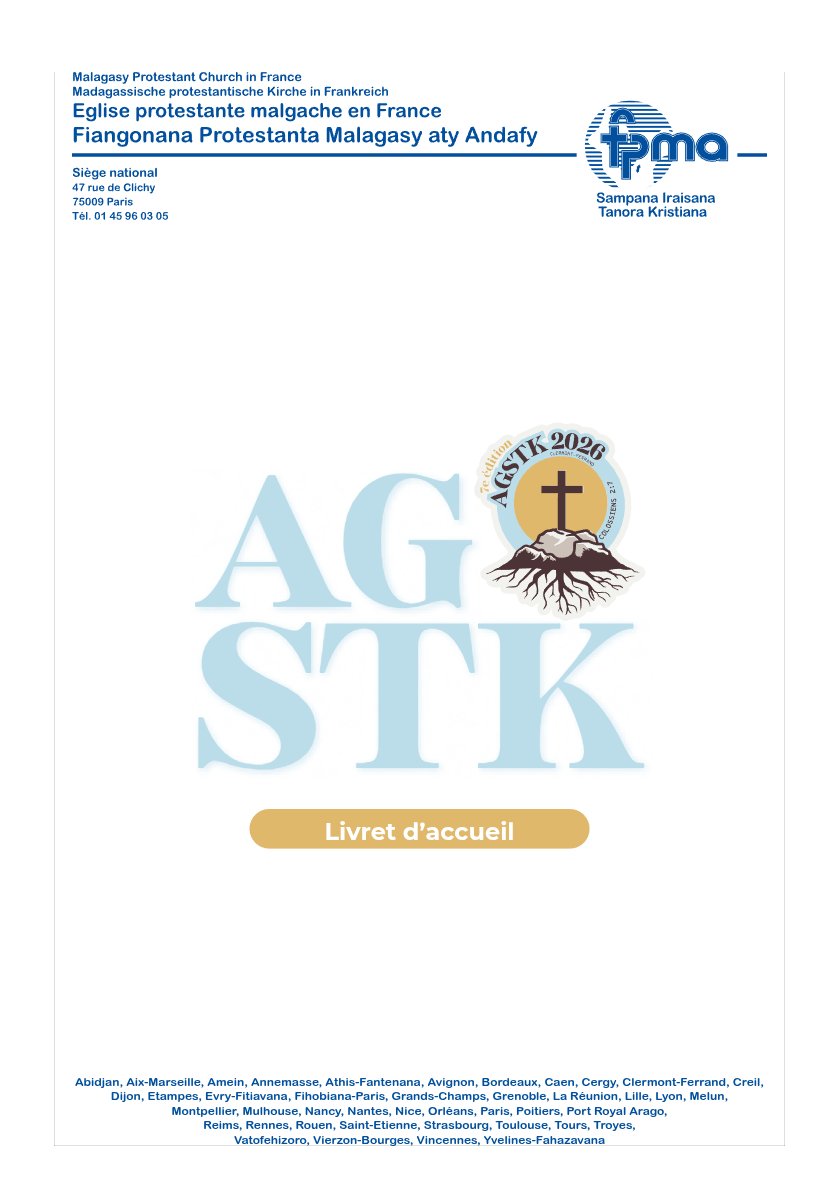 AGSTK 2026 – Livret d&rsquo;accueil